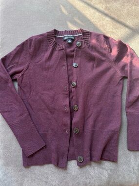 Banana Republic Women's Button Front Cardigan - Burgundy